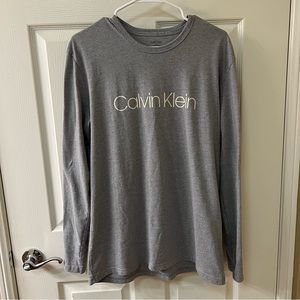 Calvin Klein Long Sleeve Shirt Gray Women’s Large